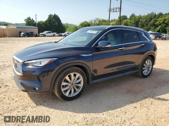 2019 Infiniti QX50 Essential with VIN 3PCAJ5M12KF110487, listed as a Copart auction lot 61981945 with 74,743 mi miles and Salvage title. Bid and sale history available at DreamBid. Image 1.