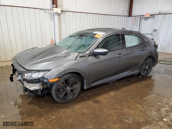 2019 Honda Civic Hatchback EX with VIN SHHFK7H64KU400703, listed as a Copart auction lot 88859445 with 0 mi miles and Salvage Title. Bid and sale history available at carsss.com. Image 1.