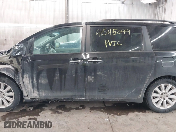 2013 Toyota Sienna XLE AAS with VIN 5TDYK3DC4DS357154, listed as a IAAI auction lot 41545099 with 168,378 mi miles and . Bid and sale history available at carsss.com. Image 14.