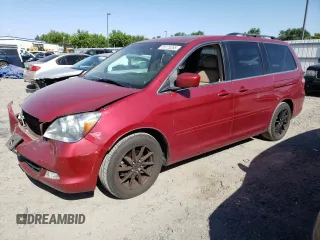 2005 Honda Odyssey Touring z VIN 5FNRL38865B002984, wystawiony jako Copart lot #55175255 z przebiegiem 99 393 mil mil oraz Szkoda całkowita • Salvage title. Historia ofert i sprzedaży dostępna na DreamBid. Obrazek 1.