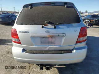 2005 Kia Sorento LX with VIN KNDJD733055363741, listed as a Copart auction lot 88302565 with 0 mi miles and Salvage Title. Bid and sale history available at carsss.com. Image 6.