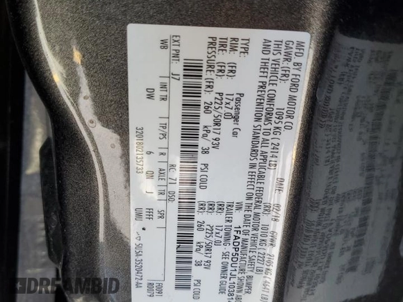 2018 Ford C-Max Titanium z VIN 1FADP5DU1JL103814, wystawiony jako Copart lot #58744455 z przebiegiem 64 227 mil mil oraz Szkoda całkowita • Salvage title. Historia ofert i sprzedaży dostępna na DreamBid. Obrazek 12.