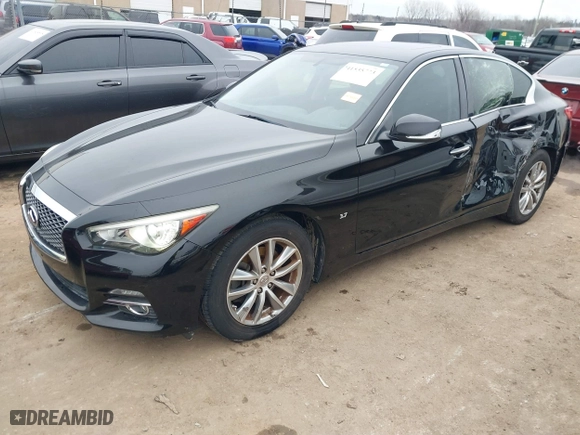 2014 Infiniti Q50 with VIN JN1BV7AP7EM691187, listed as a IAAI auction lot 41535773 with 82,148 mi miles. Bid and sale history available at carsss.com. Image 17.