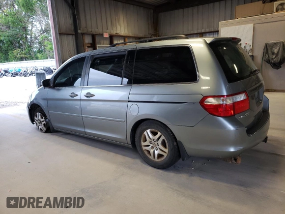 2007 Honda Odyssey EX with VIN 5FNRL38497B144794, listed as a Copart auction lot 55696584 with 0 mi miles and Salvage Title. Bid and sale history available at carsss.com. Image 2.