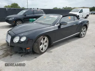 2012 Bentley Continental GT with VIN SCBGR3ZAXCC076476, listed as a Copart auction lot 63084945 with 66,502 mi miles and Clean title. Bid and sale history available at DreamBid. Image 1.
