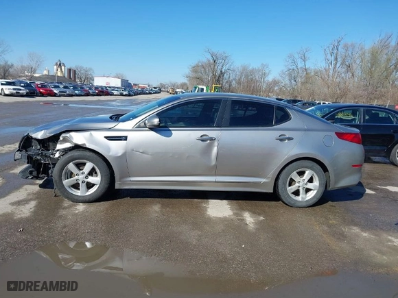 2015 Kia Optima LX with VIN KNAGM4A73F5583467, listed as a IAAI auction lot 41817212 with 123,995 mi miles. Bid and sale history available at carsss.com. Image 15.