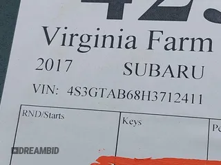 2017 Subaru Impreza Premium with VIN 4S3GTAB68H3712411, listed as a IAAI auction lot 42503350 with 206,967 mi miles and . Bid and sale history available at DreamBid. Image 9.