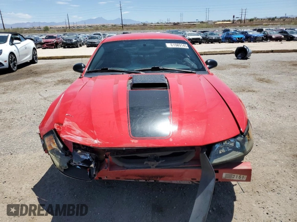 2003 Ford Mustang Premium Mach 1 with VIN 1FAFP42RX3F397779, listed as a Copart auction lot 61989145 with 99,824 mi miles and Salvage title. Bid and sale history available at DreamBid. Image 5.