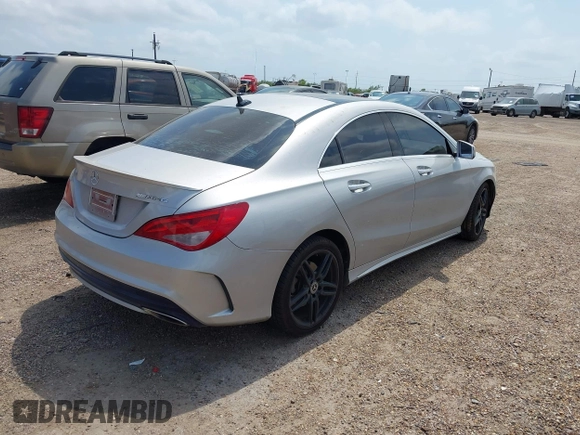 2018 Mercedes-Benz CLA 250 with VIN WDDSJ4EB1JN587956, listed as a IAAI auction lot 42269344 with Not provided miles and . Bid and sale history available at DreamBid. Image 4.