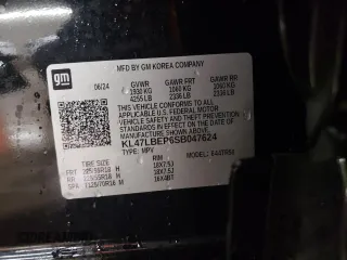 2025 Buick Envista Sport Touring with VIN KL47LBEP6SB047624, listed as a Copart auction lot 48662685 with 11,652 mi miles and Salvage Title. Bid and sale history available at DreamBid. Image 12.