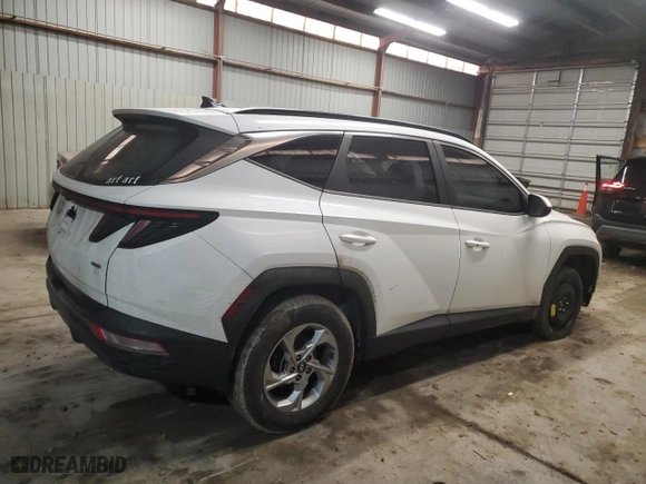 2022 Hyundai Tucson SEL with VIN 5NMJBCAEXNH036800, listed as a Copart auction lot 43848935 with NaN miles and Salvage Title. Bid and sale history available at carsss.com. Image 3.