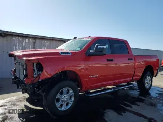 2024 Ram 2500 Big Horn с VIN 3C6UR5DJ7RG406574, выставлен на аукционе Copart как лот 61991395 с пробегом 7 205 миль миль и Чистый • Clean title. История ставок и продаж доступна на DreamBid. Изображение 1.