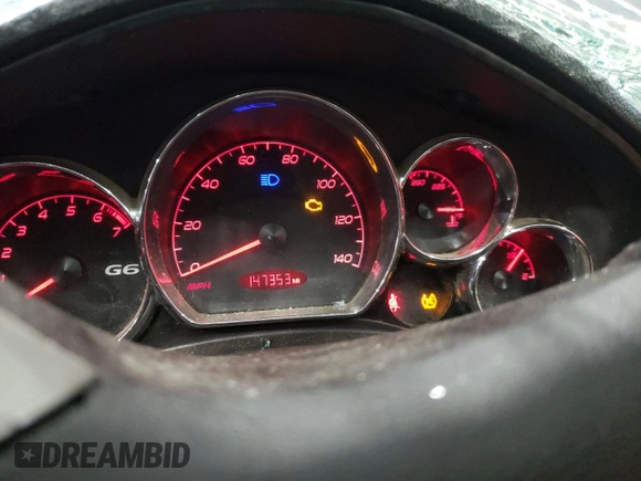 2008 Pontiac G6 GT with VIN 1G2ZH57NX84142119, listed as a Copart auction lot 69275824 with 147,353 mi miles and Non Repairable. Bid and sale history available at carsss.com. Image 9.