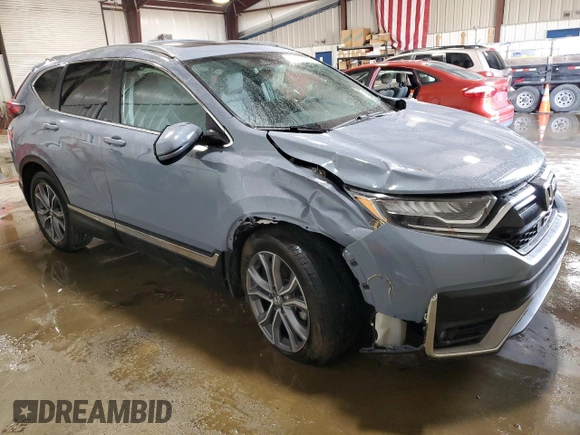 2022 Honda CR-V Touring with VIN 7FARW2H9XNE053919, listed as a Copart auction lot 46124805 with 9,394 mi miles and Salvage Title. Bid and sale history available at carsss.com. Image 4.