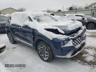 2023 Hyundai Santa Fe Hybrid Limited with VIN 5NMS5DA15PH004015, listed as a Copart auction lot 85924294 with 24,939 mi miles and Salvage Title. Bid and sale history available at carsss.com. Image 4.