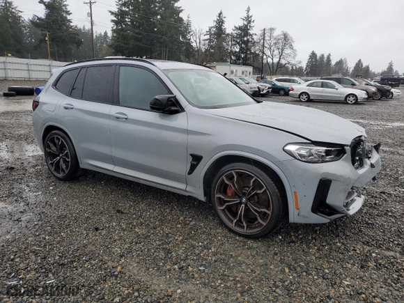 2022 BMW X3 M with VIN 5YM13EC02N9K67297, listed as a Copart auction lot 86645084 with NaN miles and Salvage Title. Bid and sale history available at carsss.com. Image 4.