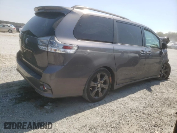 2016 Toyota Sienna SE with VIN 5TDXK3DC9GS724520, listed as a Copart auction lot 51005185 with 88,074 mi miles and Salvage title. Bid and sale history available at DreamBid. Image 3.