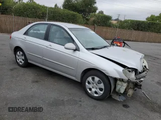 2008 Kia Spectra EX with VIN KNAFE122885584403, listed as a Copart auction lot 72360724 with 223,250 mi miles and Salvage Title. Bid and sale history available at carsss.com. Image 4.