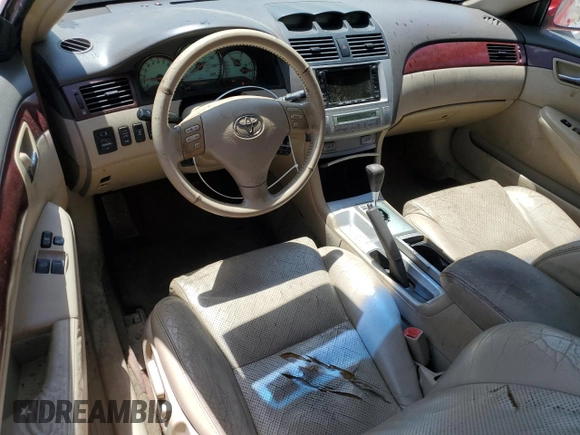 2005 Toyota Solara SE z VIN 4T1FA38P25U046368, wystawiony jako Copart lot #57821155 z przebiegiem 255 702 mil mil oraz Szkoda całkowita • Salvage title. Historia ofert i sprzedaży dostępna na DreamBid. Obrazek 8.