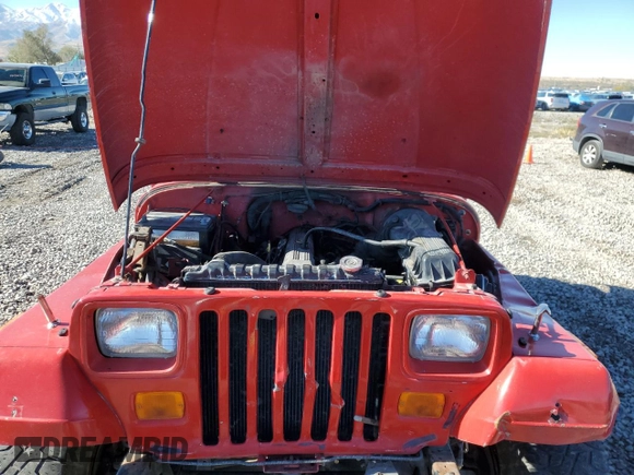 1995 Jeep Wrangler S with VIN 1J4FY19P3SP287072, listed as a Copart auction lot 79582064 with 0 mi miles and Salvage Title. Bid and sale history available at carsss.com. Image 11.