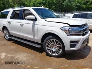 2024 Ford Expedition Max Limited with VIN 1FMJK2A8XREA83026, listed as a IAAI auction lot 42222592 with 13,647 mi miles and . Bid and sale history available at DreamBid. Image 1.