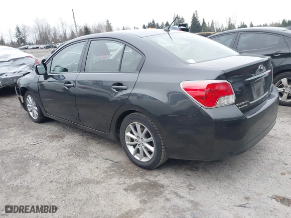 2012 Subaru Impreza Sedan 2.0i Premium with VIN JF1GJAC6XCH013674, listed as a IAAI auction lot 41081921 with 104,703 mi miles. Bid and sale history available at carsss.com. Image 3.