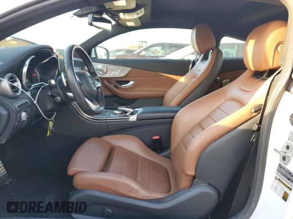 2017 Mercedes-Benz C 300 with VIN WDDWJ4JB8HF358637, listed as a Copart auction lot 84721744 with 56,442 mi miles and Salvage Title. Bid and sale history available at carsss.com. Image 7.
