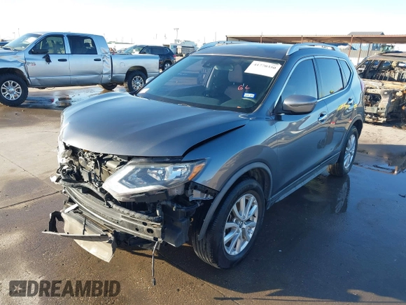 2019 Nissan Rogue SV with VIN KNMAT2MT3KP525060, listed as a IAAI auction lot 41770350 with 123,614 mi miles. Bid and sale history available at carsss.com. Image 2.