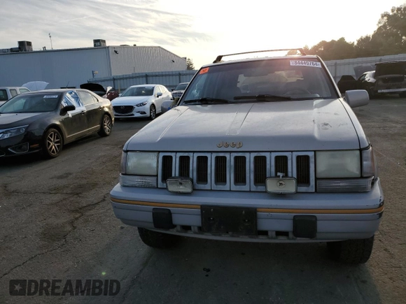 1995 Jeep Grand Cherokee Limited with VIN 1J4GZ78Y2SC603292, listed as a Copart auction lot 84449764 with 153,673 mi miles and Non Repairable. Bid and sale history available at carsss.com. Image 5.