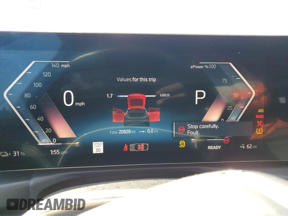 2023 BMW i4 eDrive40 z VIN WBY73AW06PFP48969, wystawiony jako Copart lot #44912315 z przebiegiem 20 828 mil mil oraz Szkody całkowita. Historia ofert i sprzedaży dostępna na DreamBid. Obrazek 9.