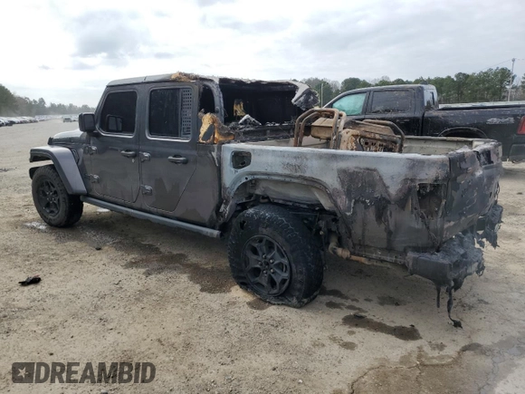 2022 Jeep Gladiator Texas Trail with VIN 1C6HJTAG2NL128766, listed as a Copart auction lot 44345455 with Not Provided miles and Salvage Title. Bid and sale history available at carsss.com. Image 2.