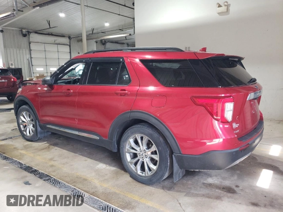 2020 Ford Explorer XLT with VIN 1FMSK8DH3LGB02241, listed as a Copart auction lot 53352625 with 36,009 mi miles and Salvage Title. Bid and sale history available at carsss.com. Image 2.