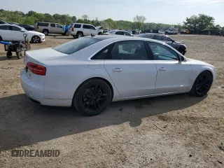 2015 Audi A8 4.0T with VIN WAU32AFD6FN006093, listed as a Copart auction lot 55259555 with 100,838 mi miles and Salvage title. Bid and sale history available at DreamBid. Image 3.
