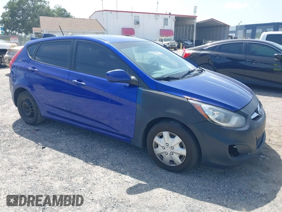 2013 Hyundai Accent GS with VIN KMHCT5AEXDU128879, listed as a IAAI auction lot 42463478 with 213,810 mi miles and . Bid and sale history available at DreamBid. Image 1.