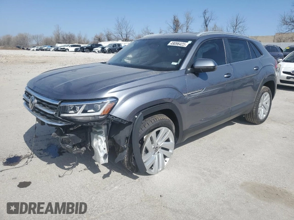 2020 Volkswagen Atlas SE z VIN 1V21E2CAXLC226750, wystawiony jako Copart lot #49096425 z przebiegiem 72 260 mil mil oraz Szkoda całkowita • Salvage title. Historia ofert i sprzedaży dostępna na DreamBid. Obrazek 1.