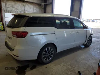 2015 Kia Sedona SX with VIN KNDMC5C14F6047550, listed as a Copart auction lot 46781034 with 136,018 mi miles and Salvage Title. Bid and sale history available at carsss.com. Image 3.