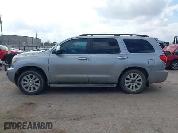 2008 Toyota Sequoia Platinum with VIN 5TDBY67A98S017696, listed as a IAAI auction lot 41499083 with 274,117 mi miles. Bid and sale history available at carsss.com. Image 14.