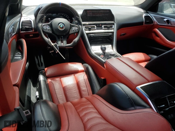2021 BMW 8 Series M850i with VIN WBAGV8C04MCF56486, listed as a Copart auction lot 55991015 with 60,249 mi miles and Salvage title. Bid and sale history available at DreamBid. Image 8.