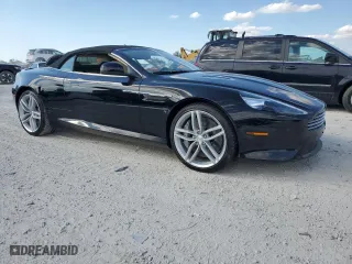 2015 Aston Martin DB9 with VIN SCFFDAFM3FGB16585, listed as a Copart auction lot 76159354 with 0 mi miles and Salvage Title. Bid and sale history available at carsss.com. Image 4.