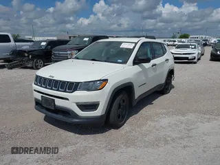 2018 Jeep Compass Sport with VIN 3C4NJCAB1JT151695, listed as a IAAI auction lot 42475636 with 77,607 mi miles and . Bid and sale history available at DreamBid. Image 17.