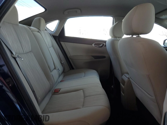 2017 Nissan Sentra SV with VIN 3N1AB7AP4HL638949, listed as a Copart auction lot 55046635 with 87,665 mi miles and Salvage Title. Bid and sale history available at DreamBid. Image 10.
