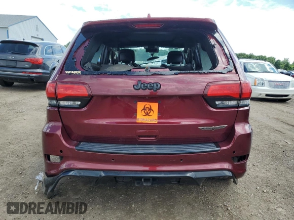 2018 Jeep Grand Cherokee Trackhawk with VIN 1C4RJFN94JC344008, listed as a Copart auction lot 63209125 with Not provided miles and Salvage title. Bid and sale history available at DreamBid. Image 6.