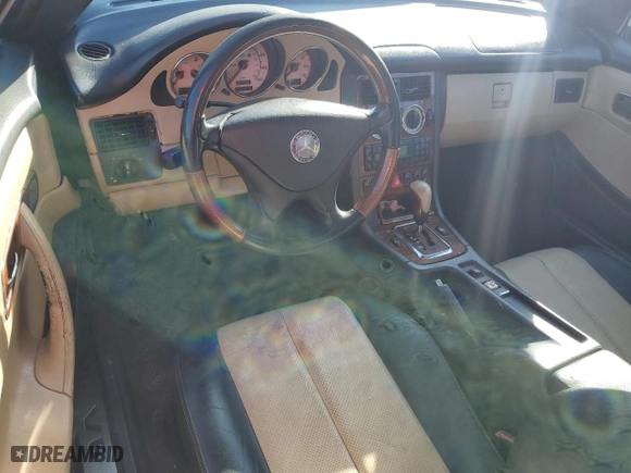 2002 Mercedes-Benz SLK-Class 3.2L with VIN WDBKK65F22F249238, listed as a Copart auction lot 84938474 with 128,108 mi miles and Salvage Title. Bid and sale history available at carsss.com. Image 8.