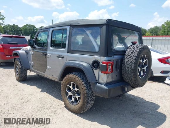 2020 Jeep Wrangler Unlimited Sport with VIN 1C4HJXDN6LW181802, listed as a IAAI auction lot 42402956 with 65,053 mi miles and . Bid and sale history available at DreamBid. Image 3.