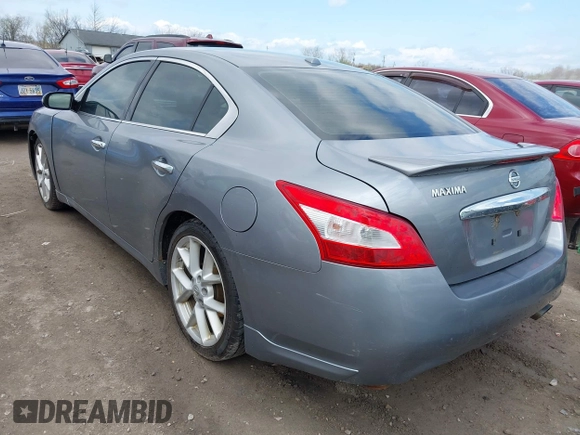 2009 Nissan Maxima SV with VIN 1N4AA51E59C824621, listed as a IAAI auction lot 42063256 with 208,607 mi miles and . Bid and sale history available at DreamBid. Image 3.