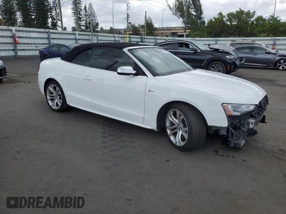 2014 Audi S5 Prestige with VIN WAUVGAFH7EN005272, listed as a Copart auction lot 51123045 with 113,937 mi miles and Salvage Title. Bid and sale history available at carsss.com. Image 4.