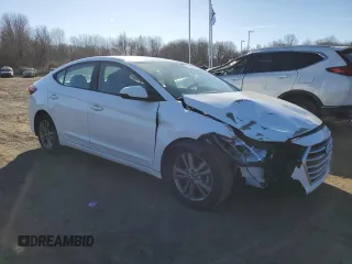 2017 Hyundai Elantra Limited with VIN 5NPD84LF8HH155931, listed as a Copart auction lot 48143025 with 95,254 mi miles and Salvage Title. Bid and sale history available at DreamBid. Image 4.