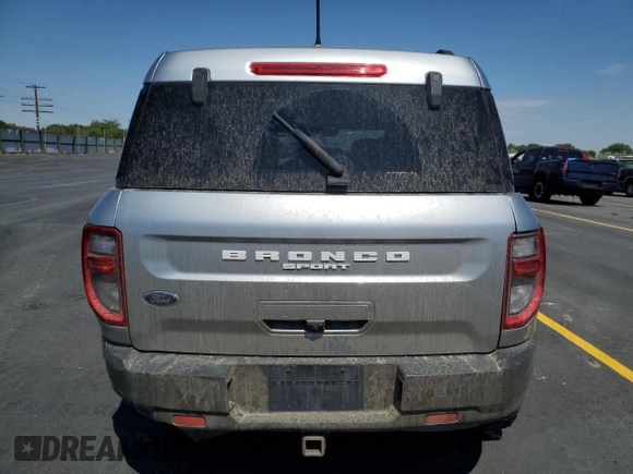 2021 Ford Bronco Sport Big Bend with VIN 3FMCR9B6XMRA99517, listed as a Copart auction lot 58778665 with 29,064 mi miles and Salvage title. Bid and sale history available at DreamBid. Image 6.