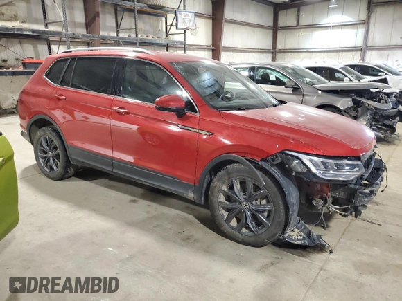 2022 Volkswagen Tiguan SE with VIN 3VV2B7AX6NM039012, listed as a Copart auction lot 55279705 with 54,011 mi miles and Salvage title. Bid and sale history available at DreamBid. Image 4.