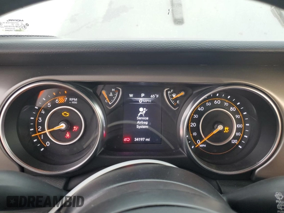2022 Jeep Wrangler Willys Sport z VIN 1C4GJXAN2NW164546, wystawiony jako Copart lot #52257525 z przebiegiem 34 197 mil mil oraz Szkoda całkowita • Salvage title. Historia ofert i sprzedaży dostępna na DreamBid. Obrazek 9.